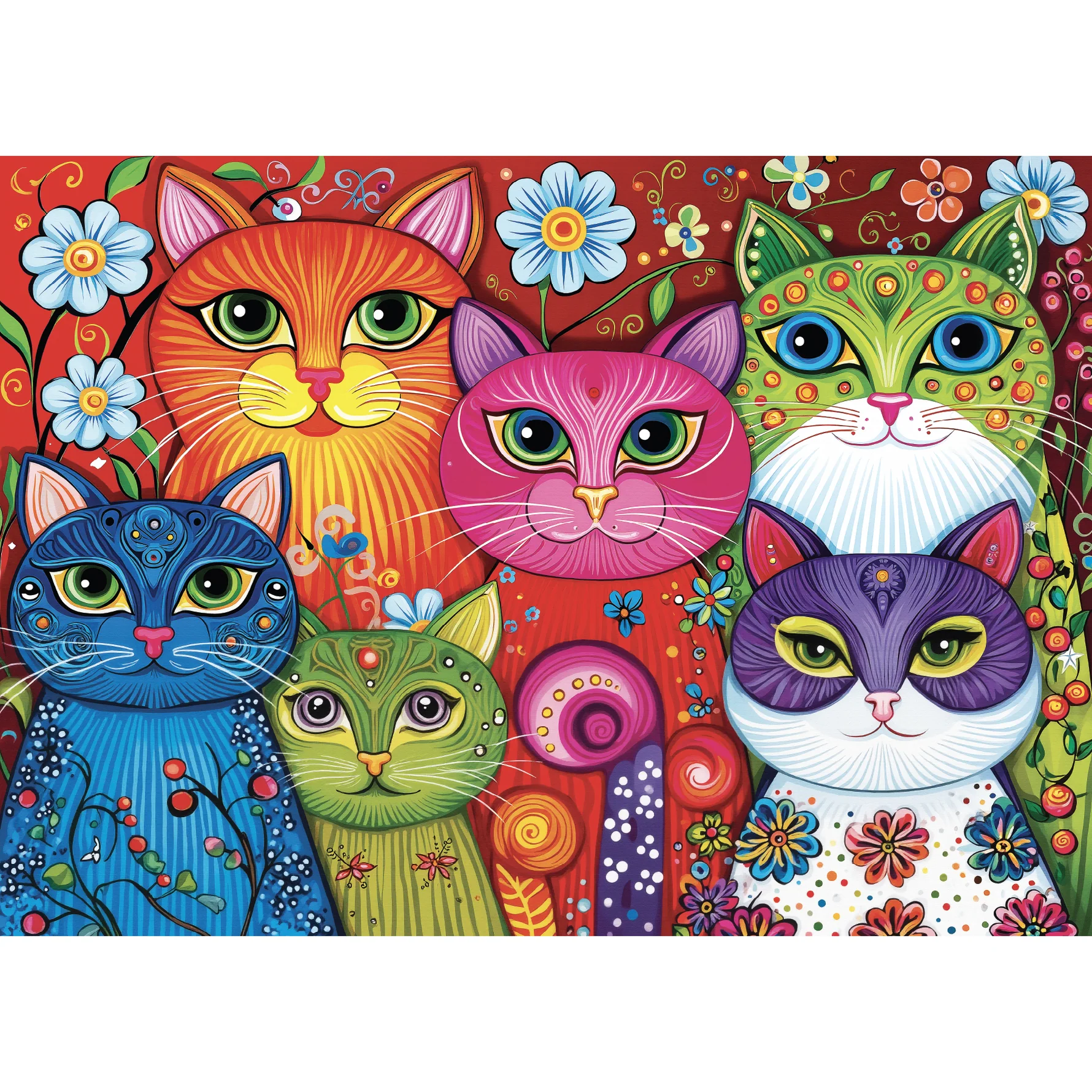 JaCaRou - Patterned Purr Group - 1000 bitar