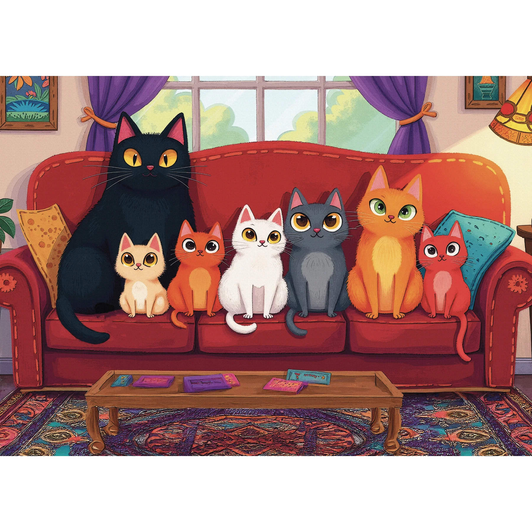 Delfy - Purrfect Lineup - 1000 bitar