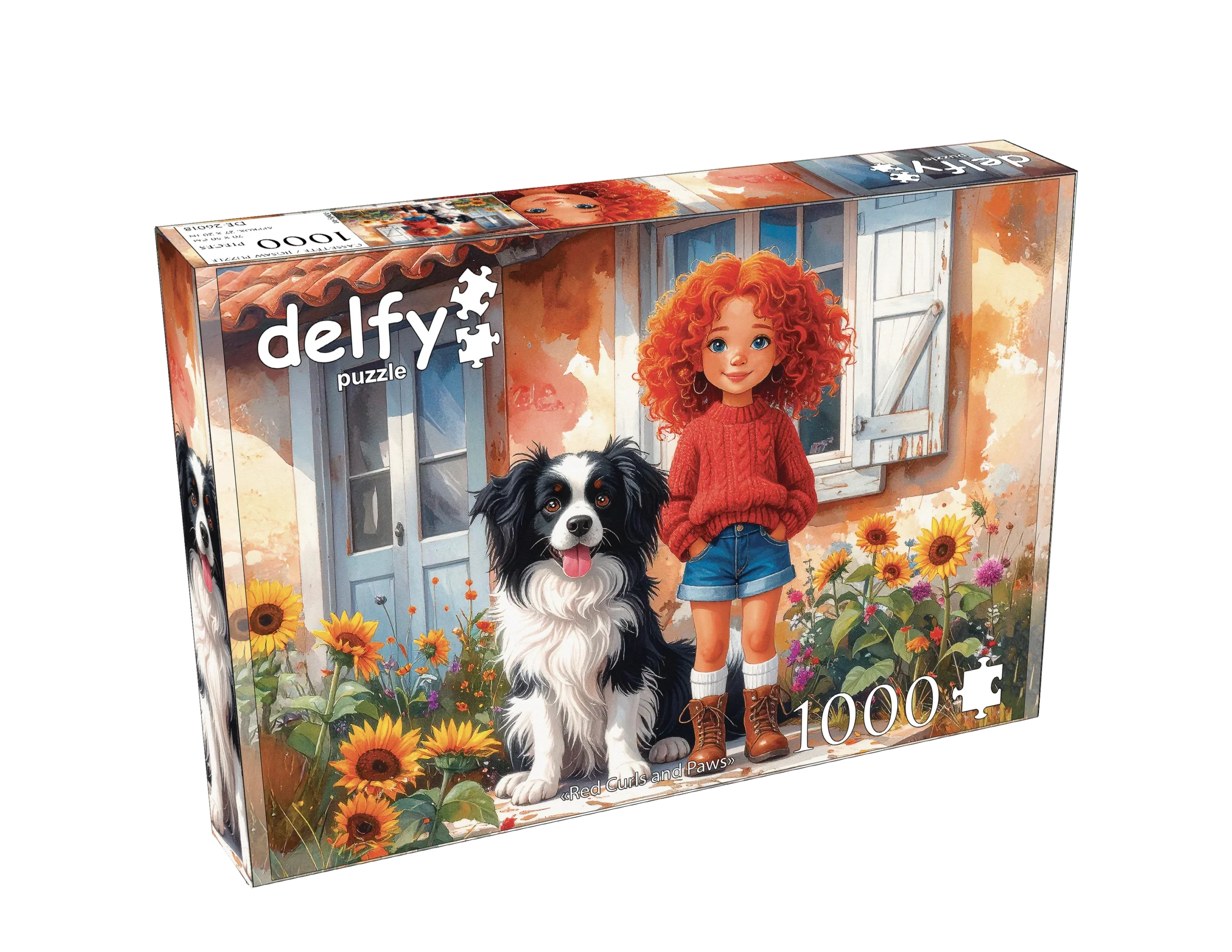 Delfy - Red Curls and Paws - 1000 bitar