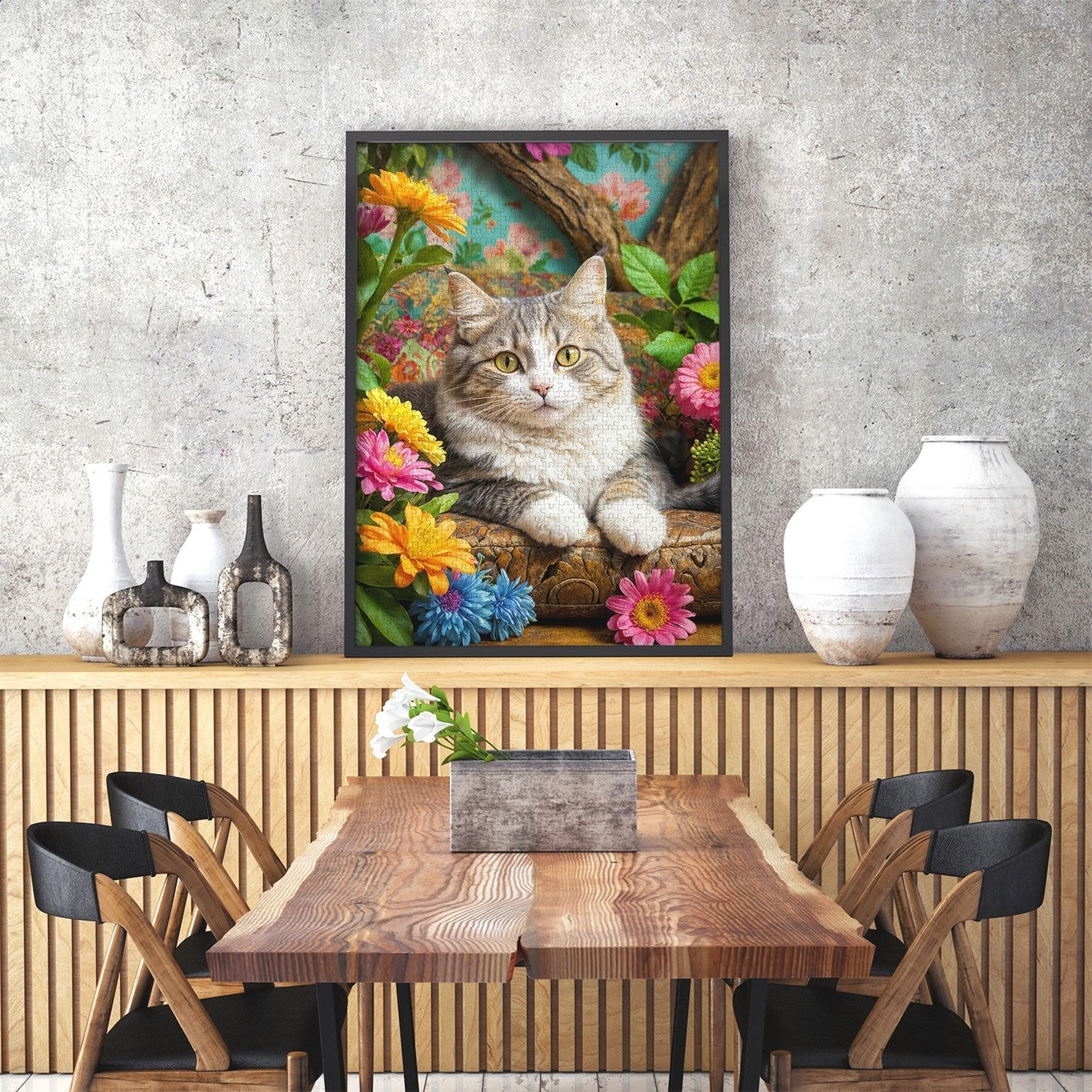 Enjoy - Cat in Bloom - 1000 bitar - Bild 4