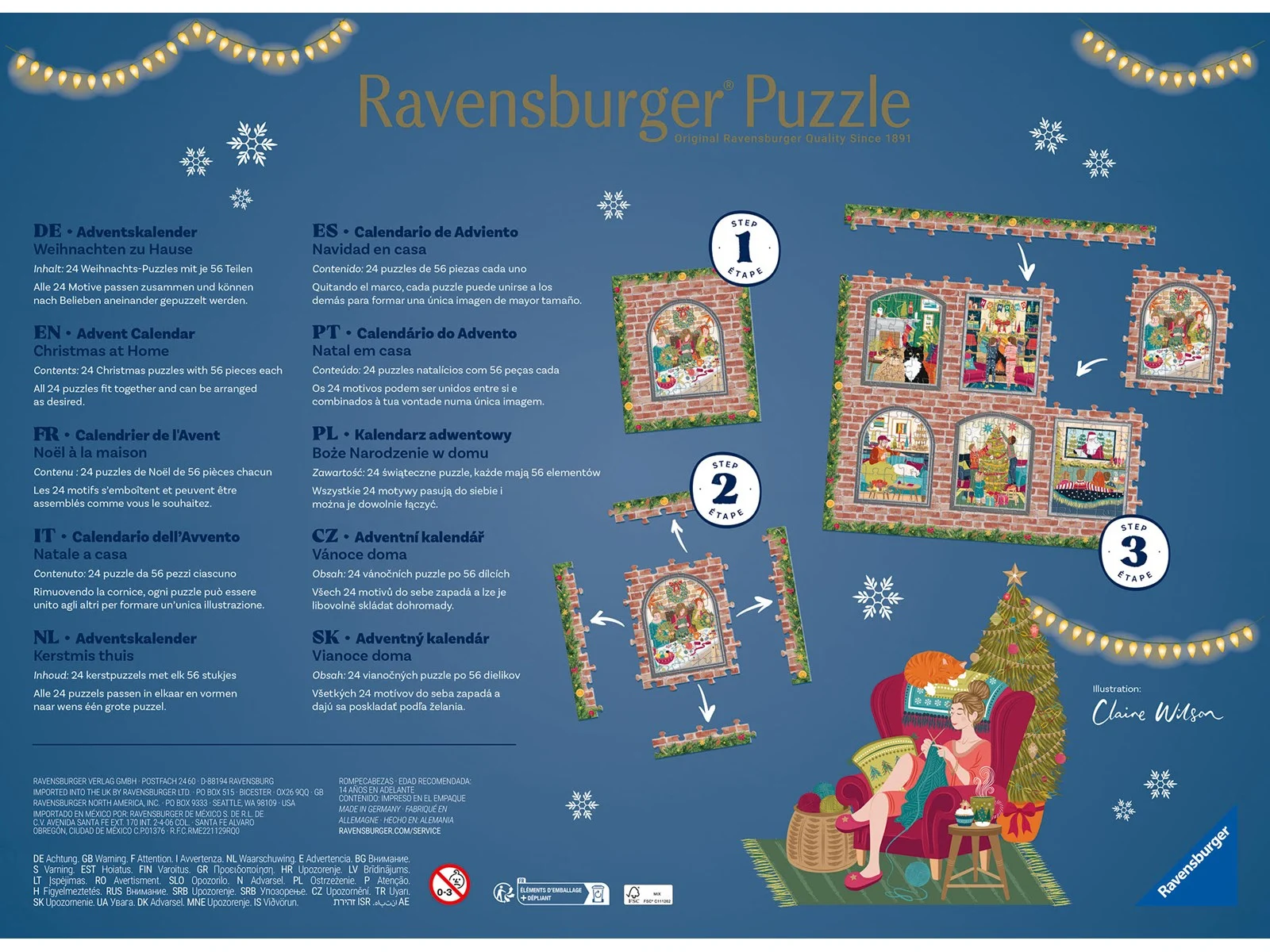 Ravensburger - Adventskalender 2026 - 24 x 54 bitar