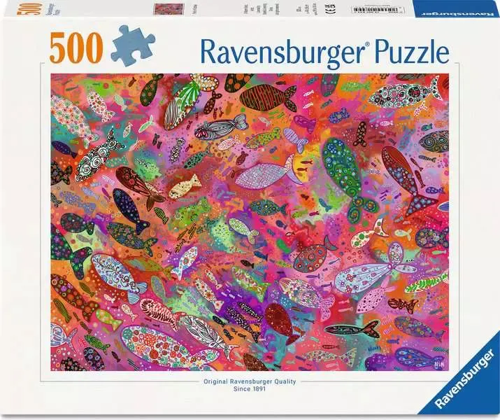 Ravensburger - Fish in Fuchsia - 500 bitar
