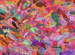 Ravensburger – Fish in Fuchsia – 500 bitar