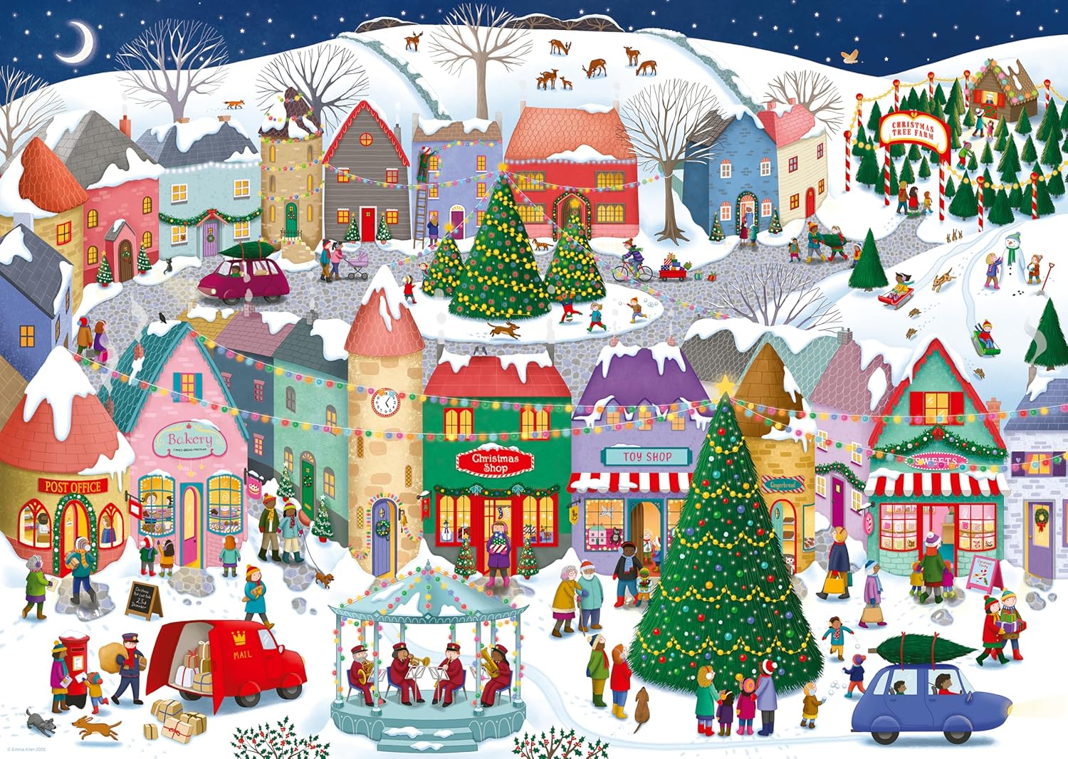 Ravensburger - Christmas Town - 1000 bitar