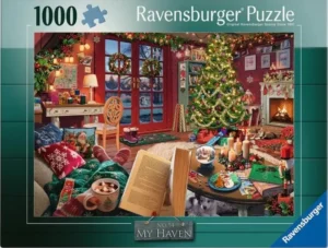 Ravensburger – My Haven No14 Christmas Cabin – 1000 bitar