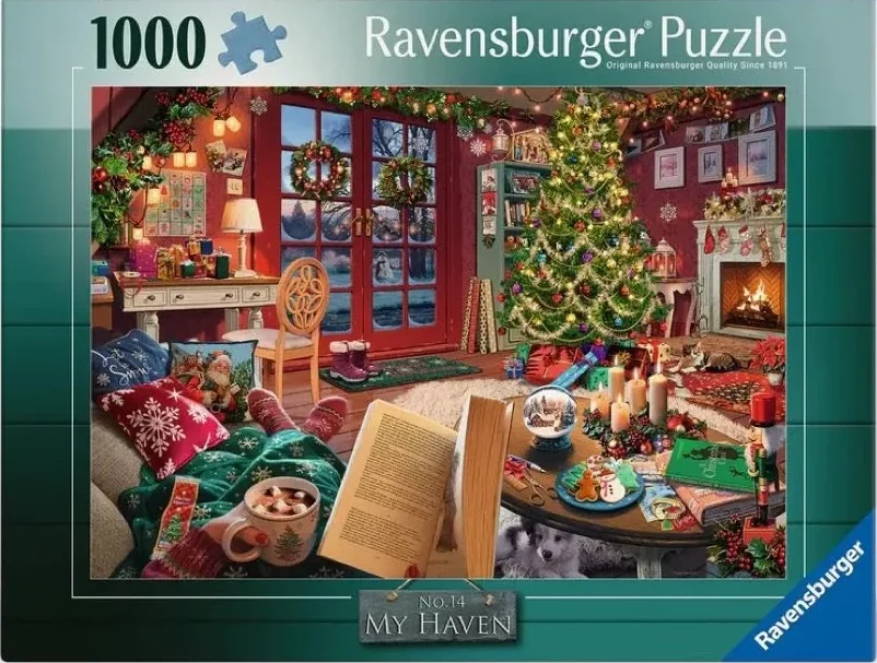 Ravensburger - My Haven No14 Christmas Cabin - 1000 bitar