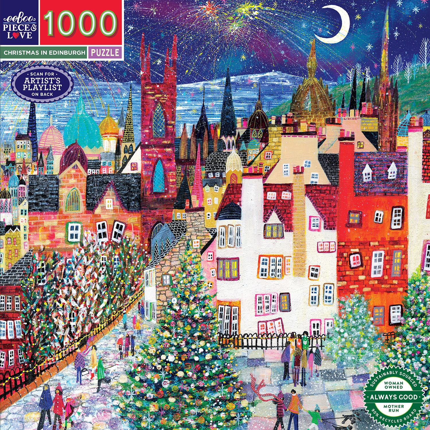 Eeboo - Christmas in Edinburgh - 1000 bitar