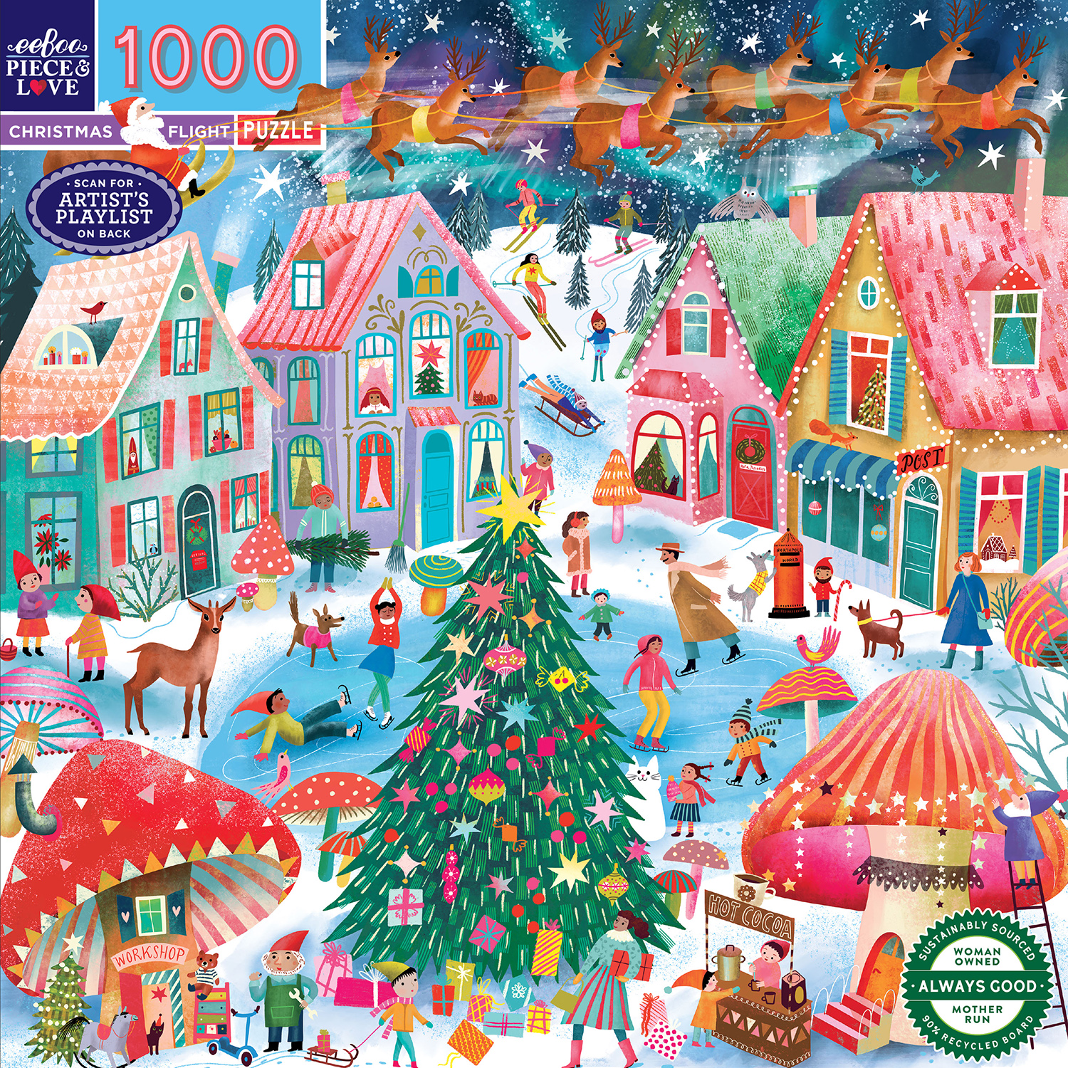 Eeboo - Christmas Flight - 1000 bitar