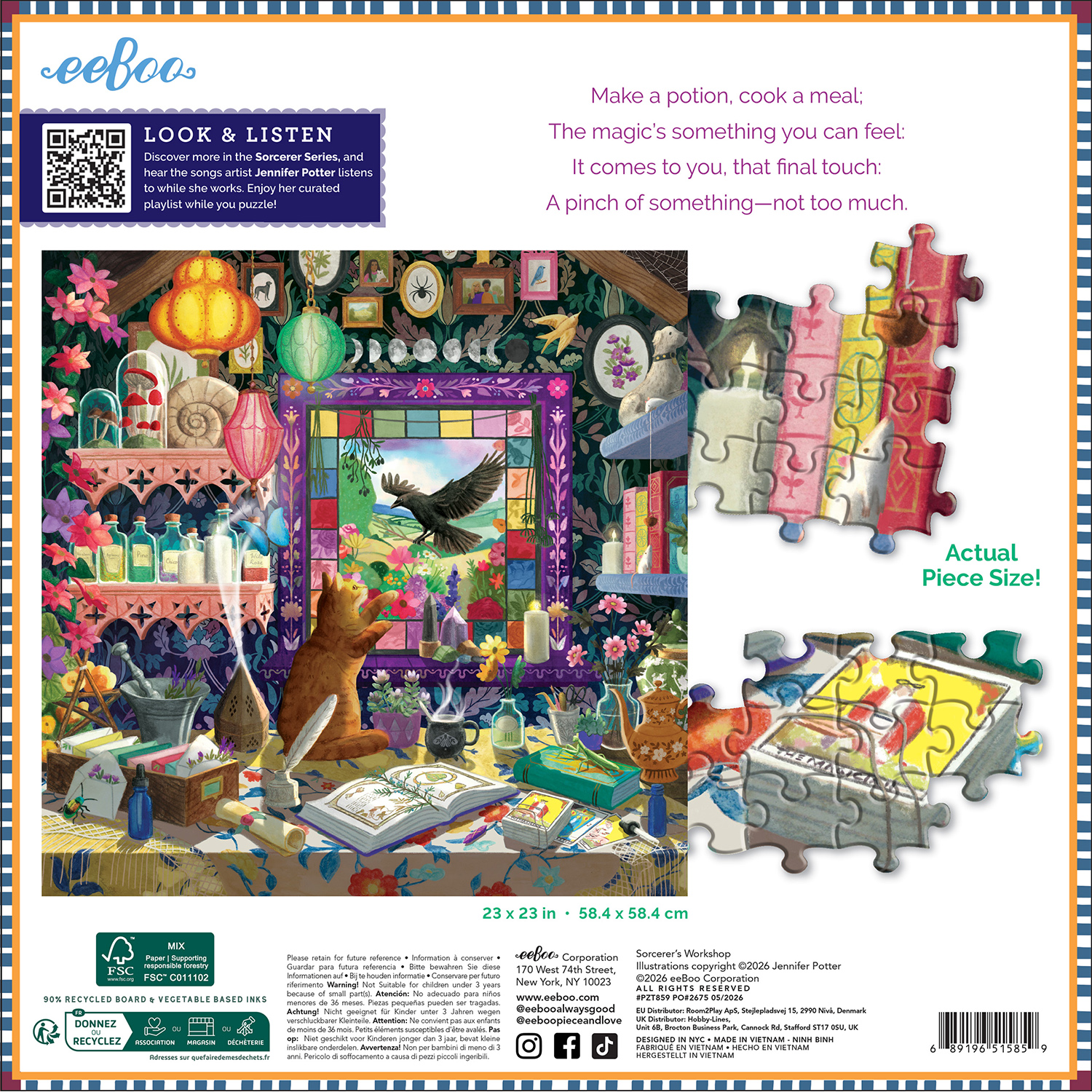 Eeboo - Sorcerer's Workshop - 1000 bitar - Bild 3