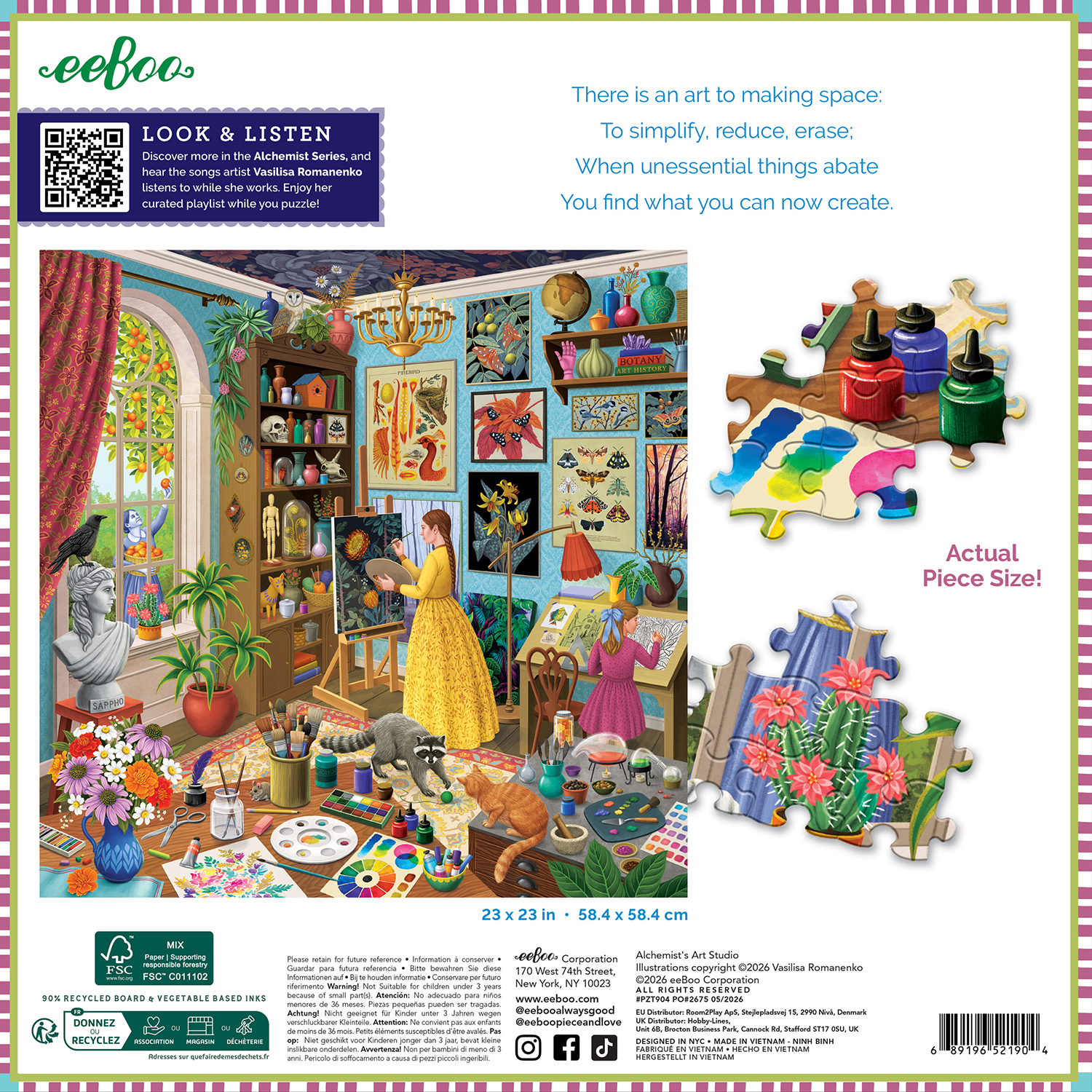 Eeboo - Alchemist's Art Studio - 1000 bitar - Bild 3