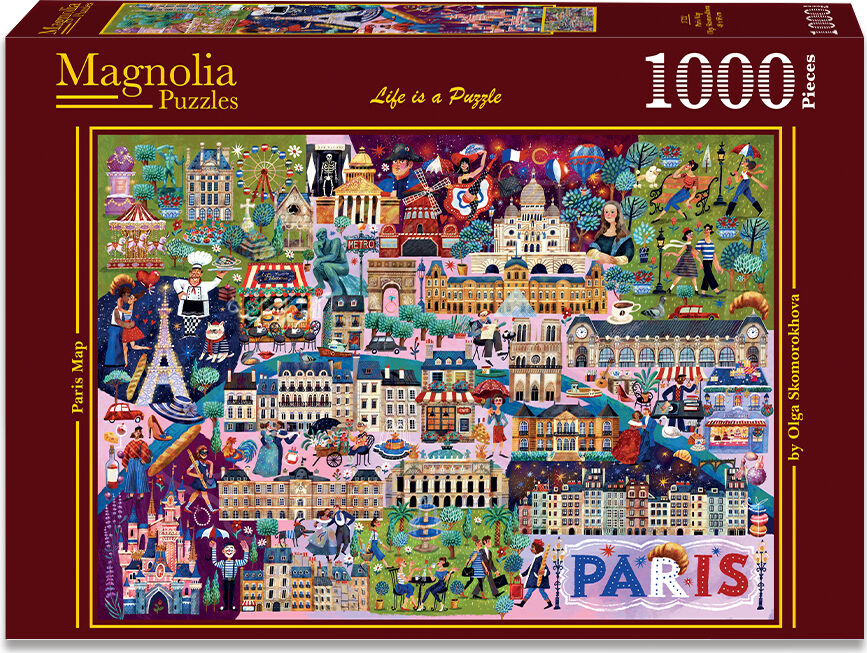 Magnolia - Paris Map - 1000 bitar