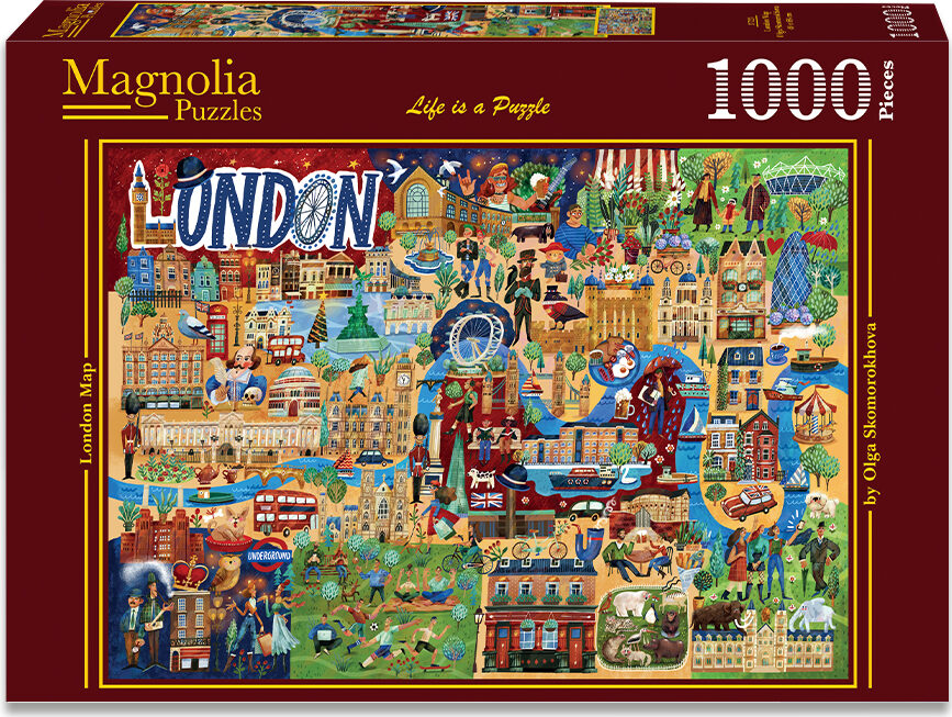Magnolia - London Map - 1000 bitar